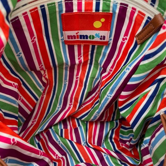 Mimosa Women Backpack Multi color Floral Print Mini Bag Read descr - Picture 10 of 12